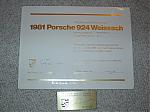 1981 Porsche 924 Weissach Commemorative Edition-cert.jpg